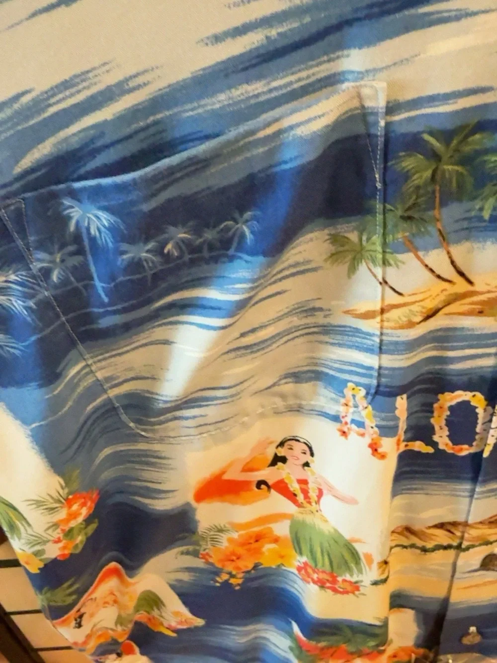 Polo Ralph Lauren Vintage Camp Hawaiian Aloha Hula Shirt L NWT
